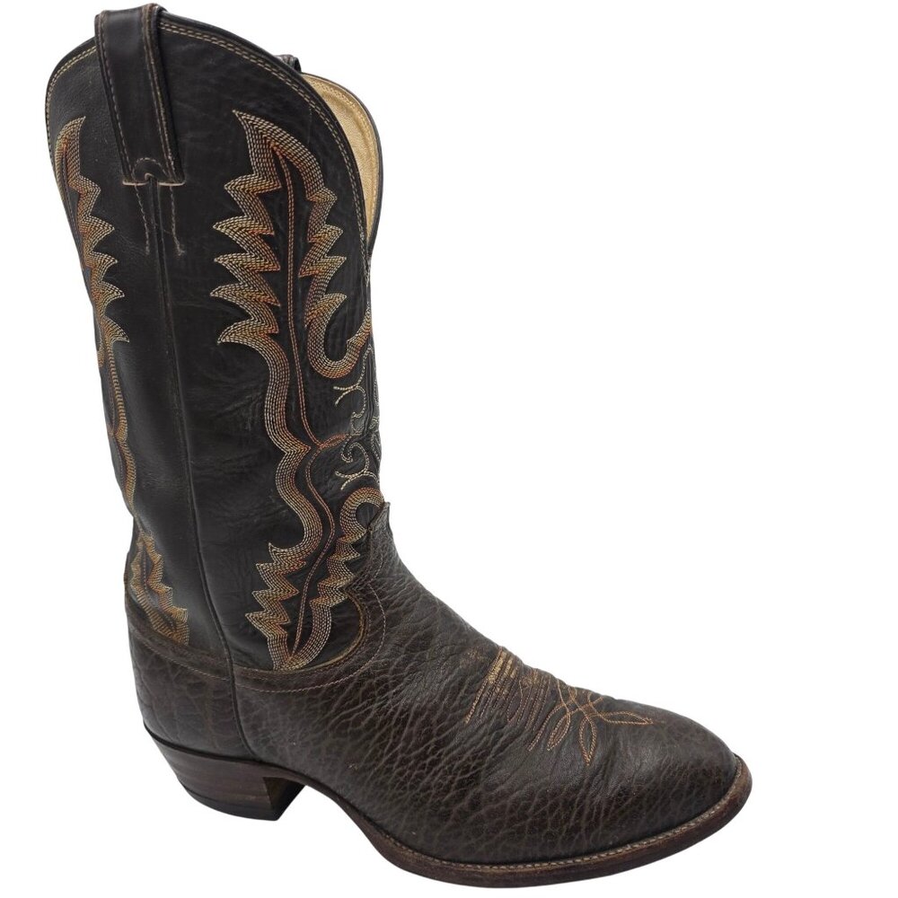 Justin 2223 Rick Grimes Walking Dead Cowboy Boots Mens 11E Wide Screen Accurate - Picture 3 of 16